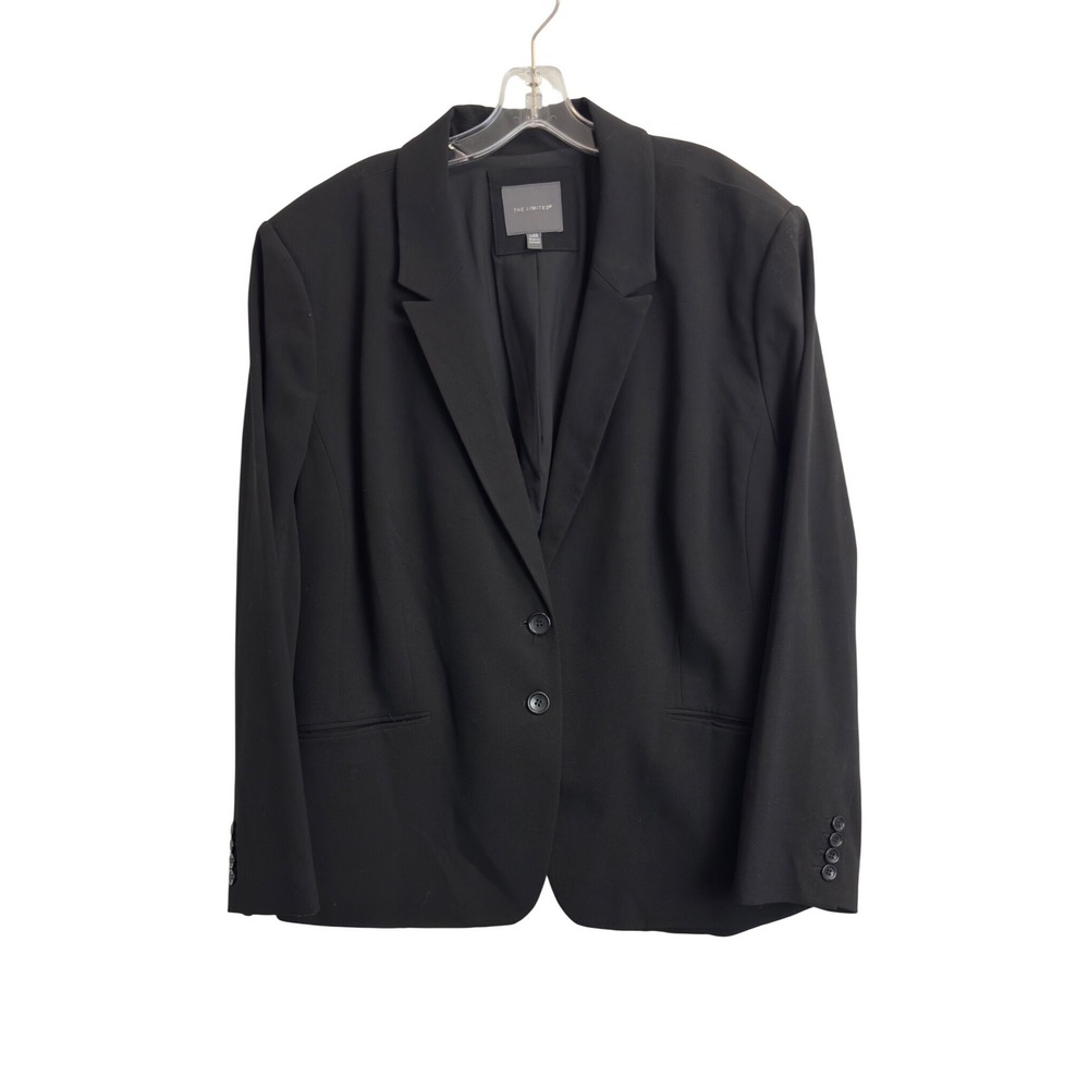 The Limited Womens Black Blazer Jacket Plus Size 24W Professional Career Stretch